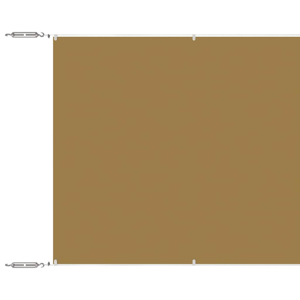 vidaXL Vertical Awning Beige 60x1000 cm Oxford Fabric