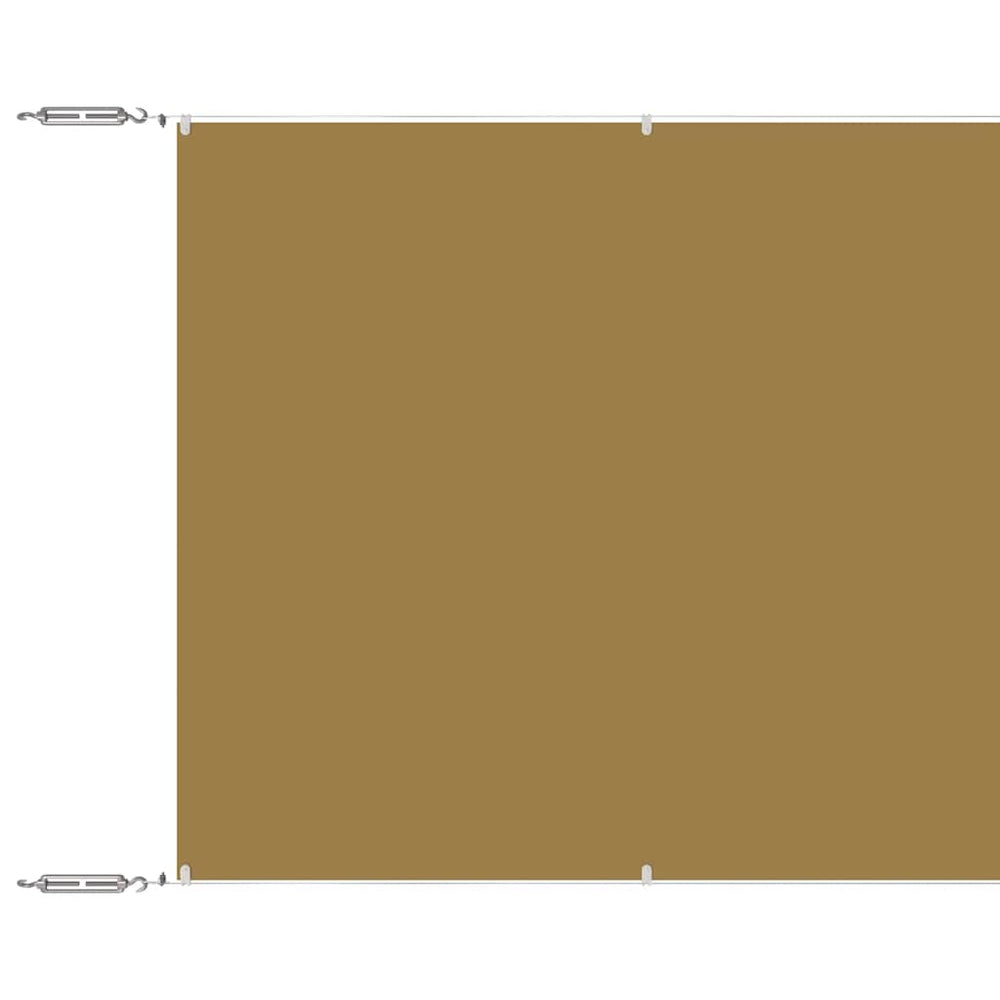 vidaXL Vertical Awning Beige 60x1200 cm Oxford Fabric