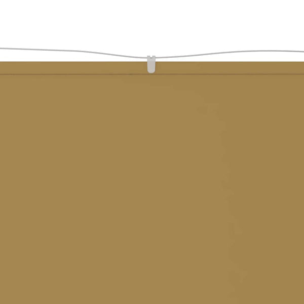 Senkrechtmarkise Beige 100x1000 cm Oxford-Gewebe