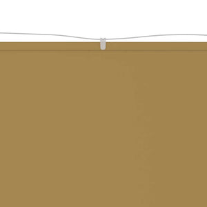 Senkrechtmarkise Beige 140x270 cm Oxford-Gewebe