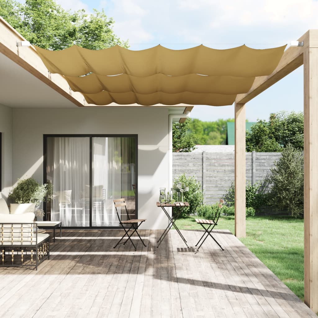 Senkrechtmarkise Beige 140x270 cm Oxford-Gewebe