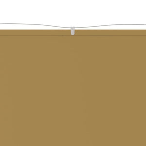 Senkrechtmarkise Beige 140x420 cm Oxford-Gewebe