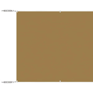 Senkrechtmarkise Beige 140x600 cm Oxford-Gewebe
