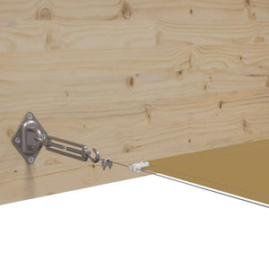 Senkrechtmarkise Beige 140x600 cm Oxford-Gewebe