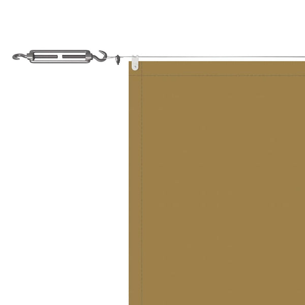 Senkrechtmarkise Beige 140x600 cm Oxford-Gewebe