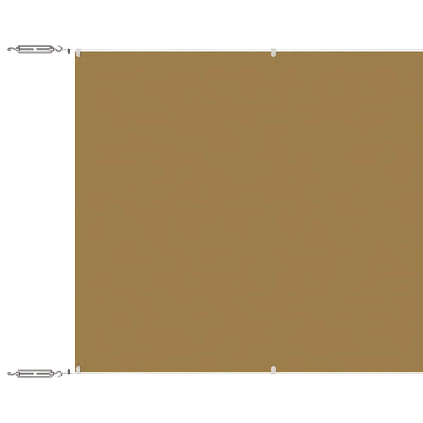 Senkrechtmarkise Beige 140x800 cm Oxford-Gewebe