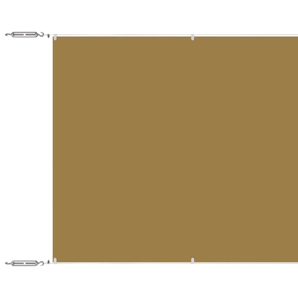 Senkrechtmarkise Beige 140x1000 cm Oxford-Gewebe