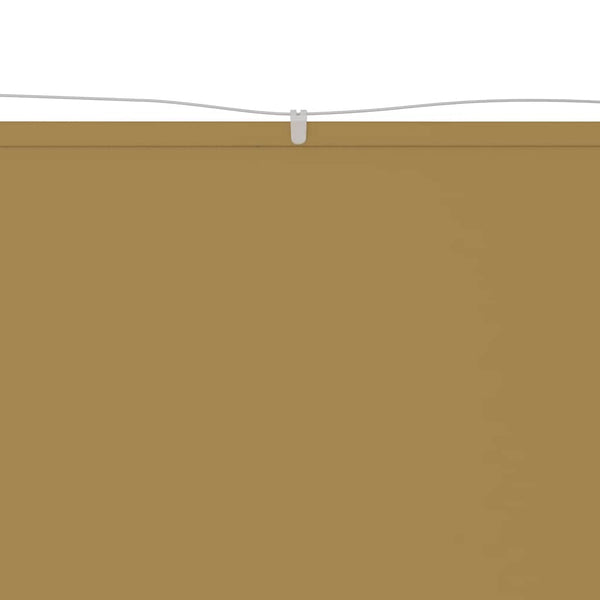 Senkrechtmarkise Beige 140x1000 cm Oxford-Gewebe