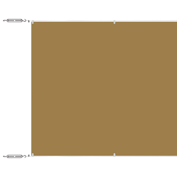Senkrechtmarkise Beige 140x1200 cm Oxford-Gewebe