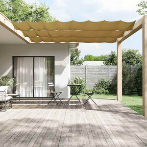 Senkrechtmarkise Beige 140x1200 cm Oxford-Gewebe