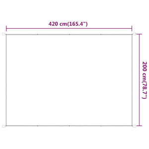 Senkrechtmarkise Hellgrün 200x420 cm Oxford-Gewebe