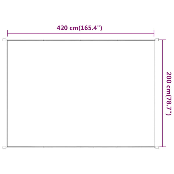 Senkrechtmarkise Hellgrün 200x420 cm Oxford-Gewebe