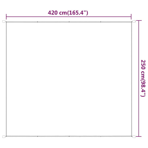 Senkrechtmarkise Hellgrün 250x420 cm Oxford-Gewebe