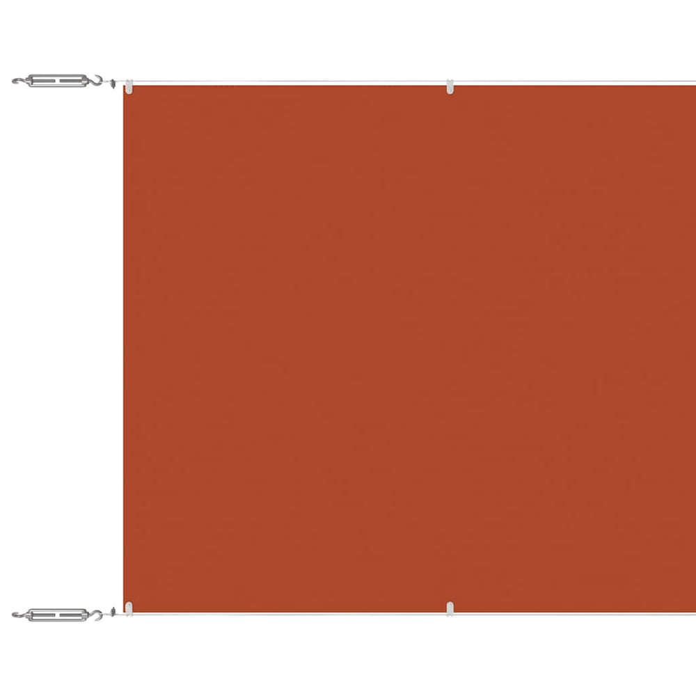 Senkrechtmarkise Terrakotta 100x800 cm Oxford-Gewebe