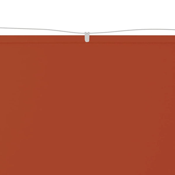 Senkrechtmarkise Terrakotta 100x800 cm Oxford-Gewebe