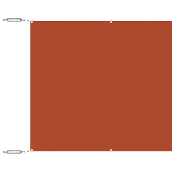 Senkrechtmarkise Terrakotta 100x1000 cm Oxford-Gewebe