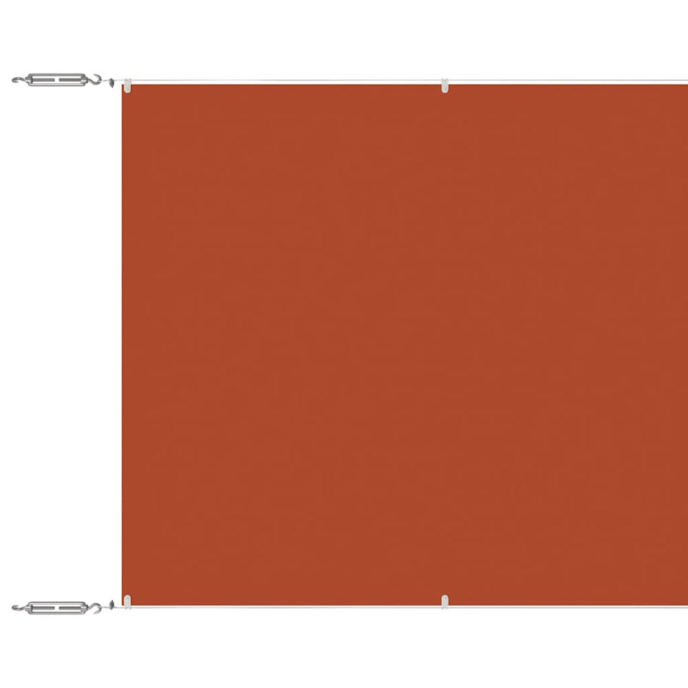 Senkrechtmarkise Terrakotta 100x1200 cm Oxford-Gewebe