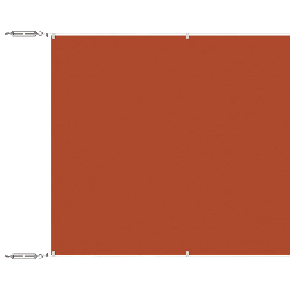 Senkrechtmarkise Terrakotta 140x800 cm Oxford-Gewebe