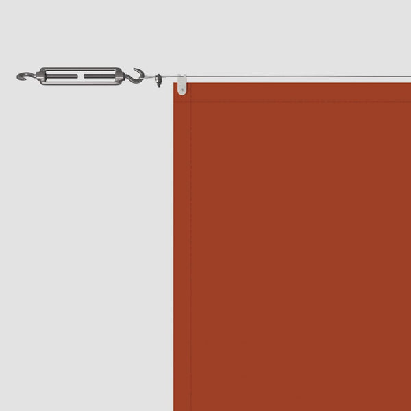 Senkrechtmarkise Terrakotta 180x1200 cm Oxford-Gewebe