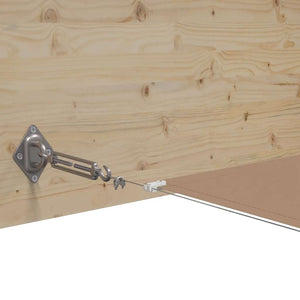 Senkrechtmarkise Taupe 60x1000 cm Oxford-Gewebe