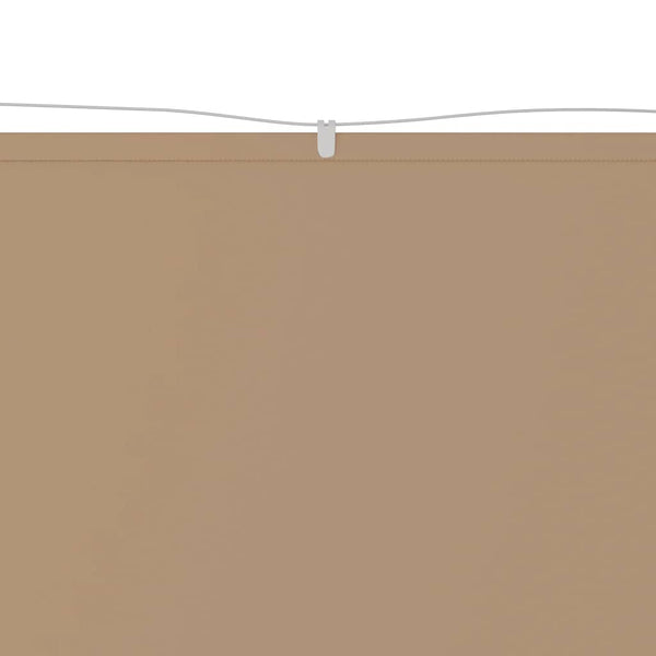 Senkrechtmarkise Taupe 60x1200 cm Oxford-Gewebe