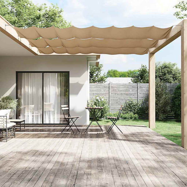 Senkrechtmarkise Taupe 60x1200 cm Oxford-Gewebe