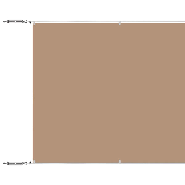 Senkrechtmarkise Taupe 100x1000 cm Oxford-Gewebe
