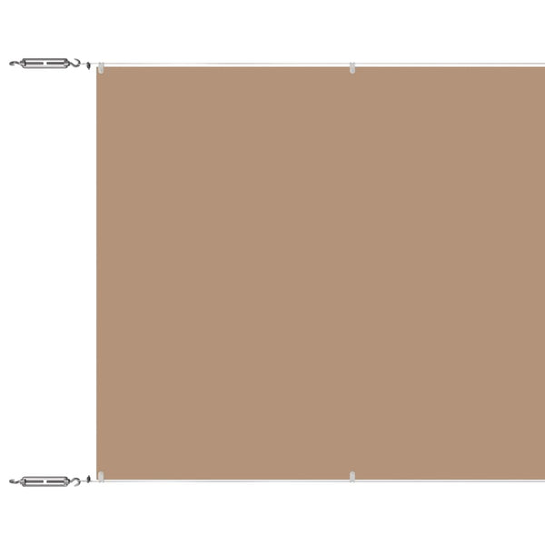 Senkrechtmarkise Taupe 100x1200 cm Oxford-Gewebe