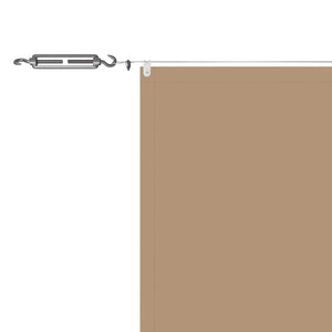 Senkrechtmarkise Taupe 100x1200 cm Oxford-Gewebe