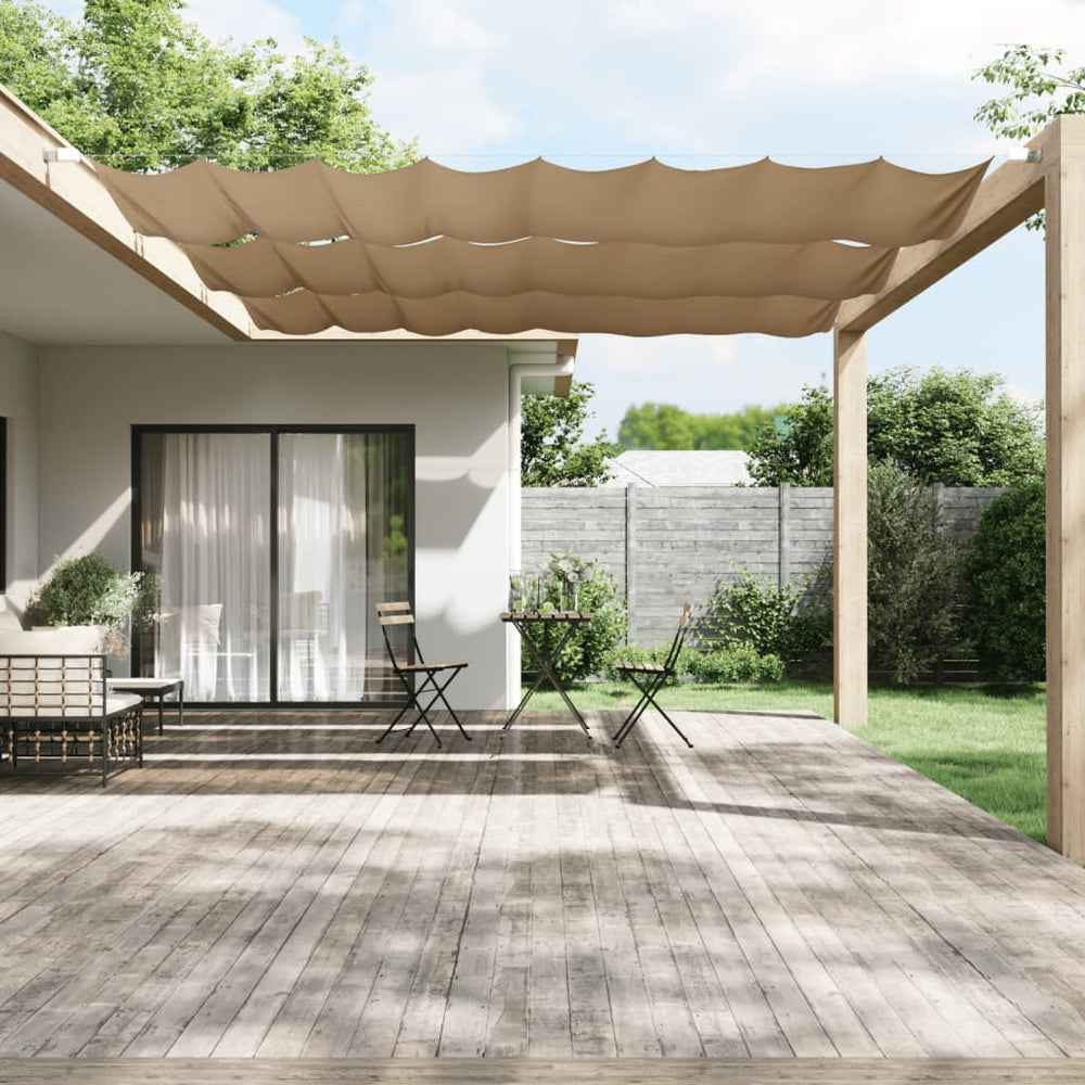 vidaXL Vertical Blind Taupe 140x420 cm Oxford Fabric