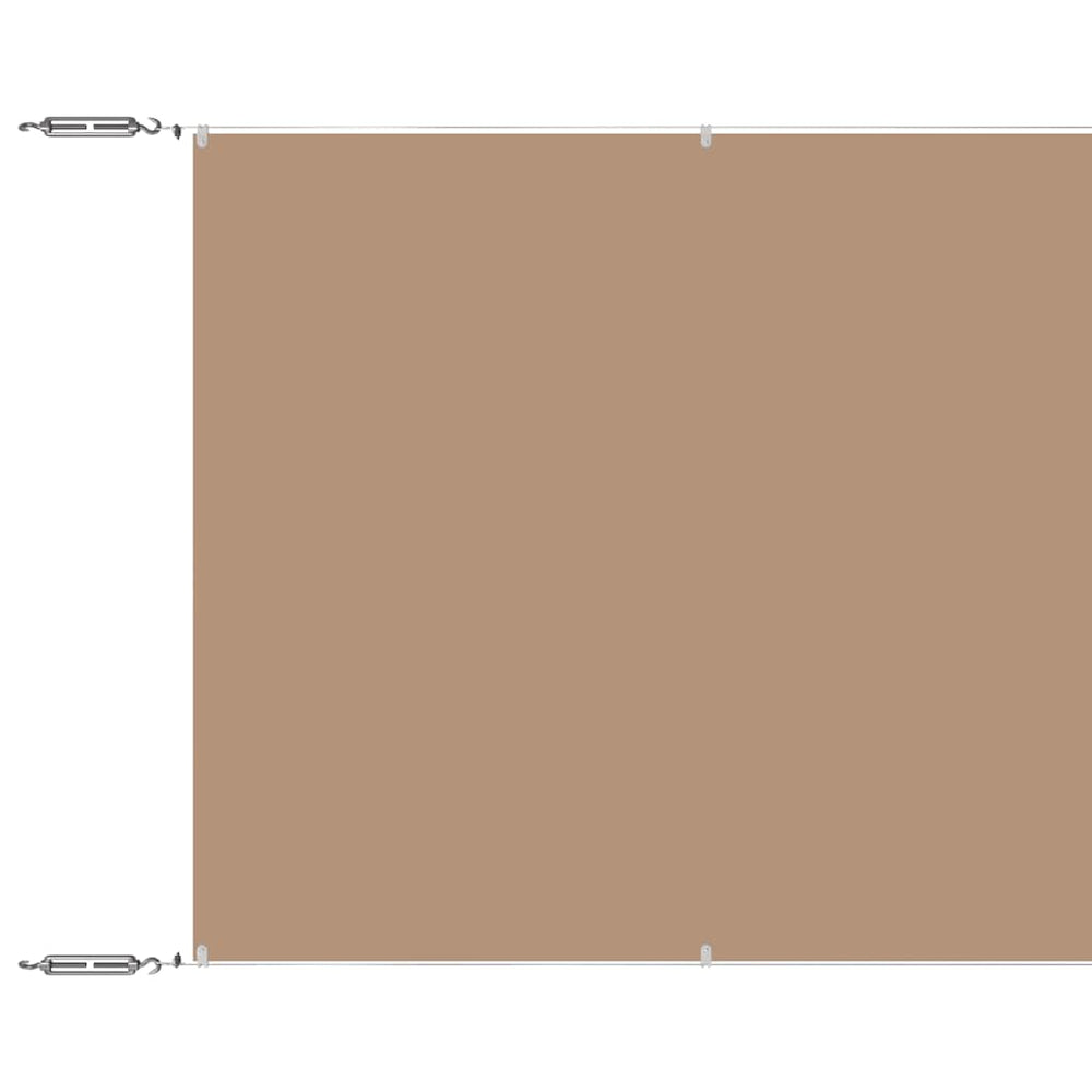 vidaXL Vertical Awning Taupe 140x600 cm Oxford Fabric