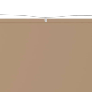 Senkrechtmarkise Taupe 140x600 cm Oxford-Gewebe
