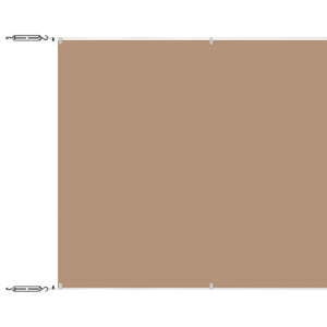 Senkrechtmarkise Taupe 140x800 cm Oxford-Gewebe