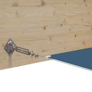 Senkrechtmarkise Blau 60x600 cm Oxford-Gewebe