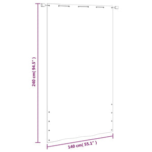 Balkon-Sichtschutz Hellgrün 140x240 cm Oxford-Gewebe