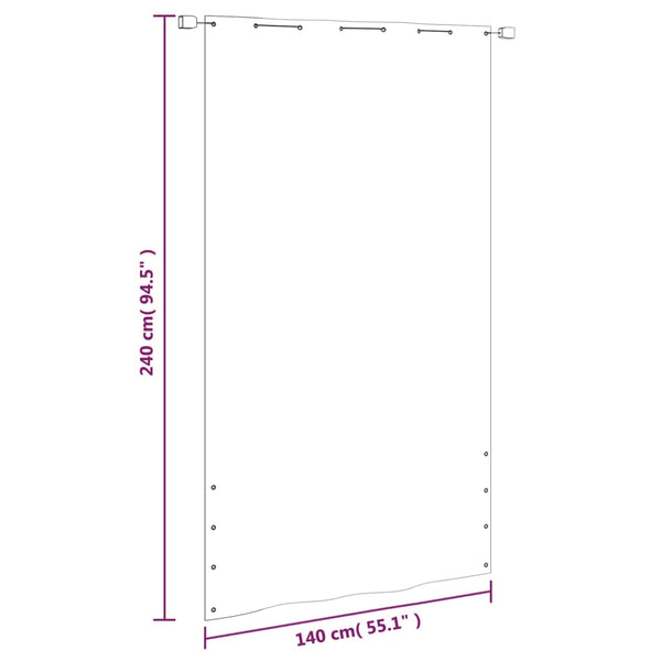 Balkon-Sichtschutz Hellgrün 140x240 cm Oxford-Gewebe