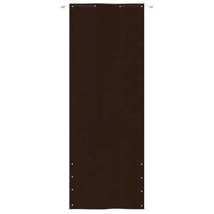 Balkon-Sichtschutz Braun 80x240 cm Oxford-Gewebe
