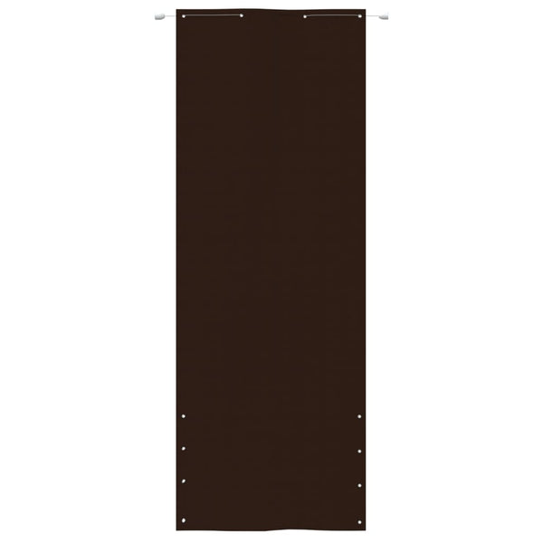 Balkon-Sichtschutz Braun 80x240 cm Oxford-Gewebe