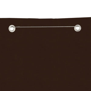 Balkon-Sichtschutz Braun 80x240 cm Oxford-Gewebe