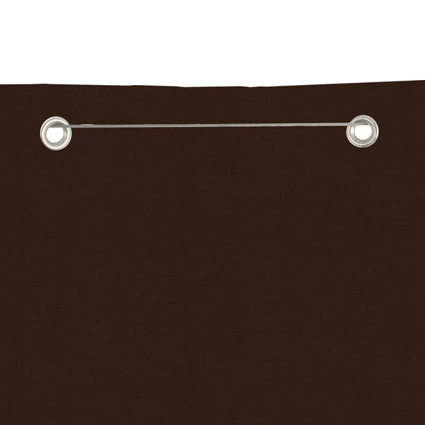 Balkon-Sichtschutz Braun 80x240 cm Oxford-Gewebe