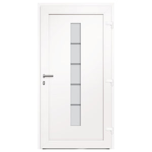 Haustür Aluminium und PVC Weiß 100x200 cm