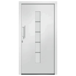 Haustür Aluminium und PVC Weiß 100x200 cm