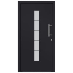 Haustür Aluminium und PVC Anthrazit 100x200 cm