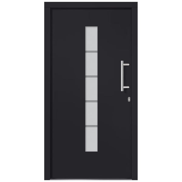 Haustür Aluminium und PVC Anthrazit 100x200 cm