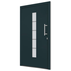 Haustür Aluminium und PVC Anthrazit 100x200 cm