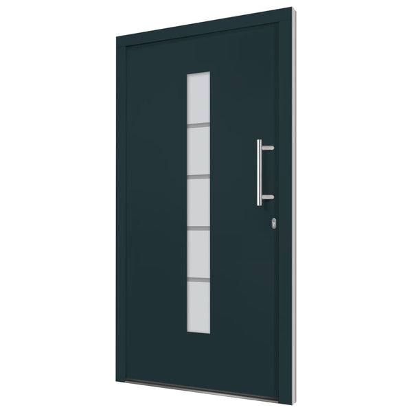 Haustür Aluminium und PVC Anthrazit 100x200 cm