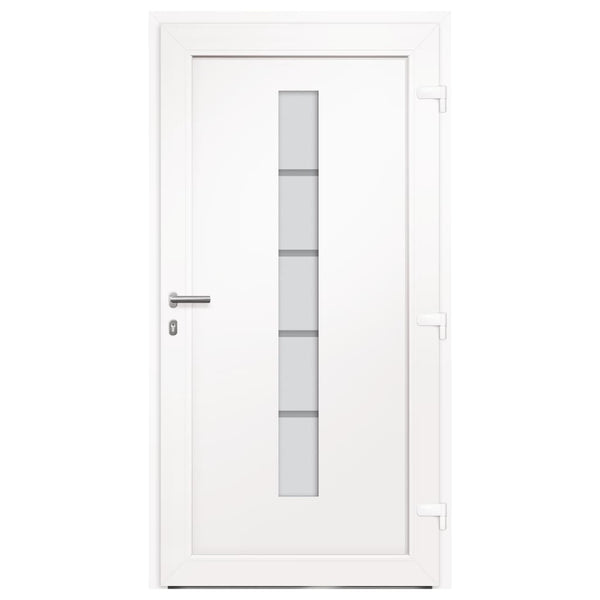 Haustür Aluminium und PVC Anthrazit 100x210 cm