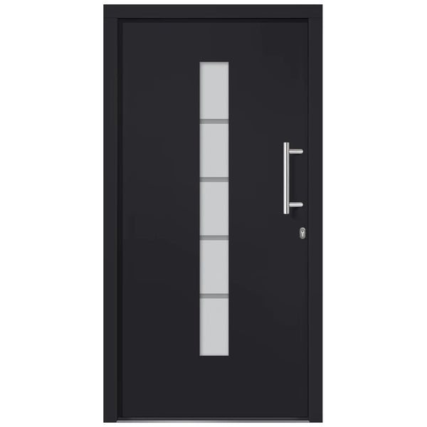 Haustür Aluminium und PVC Anthrazit 110x210 cm