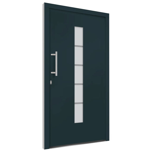 Haustür Aluminium und PVC Anthrazit 100x200 cm