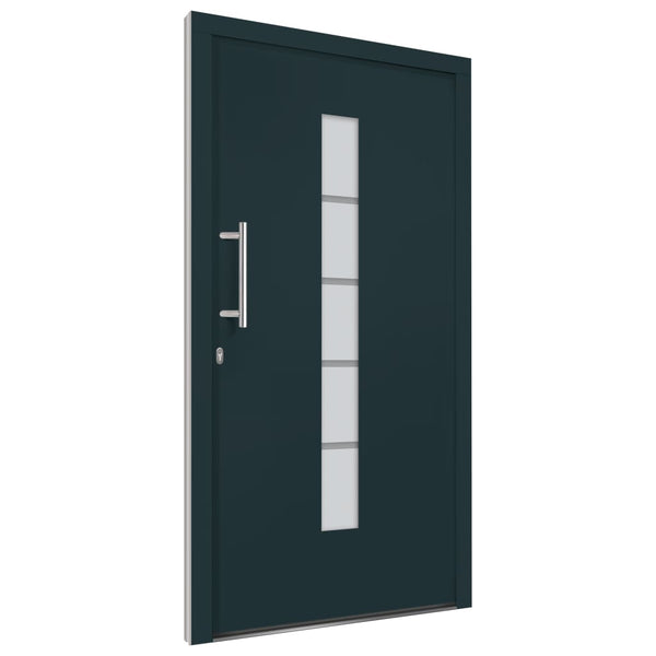 Haustür Aluminium und PVC Anthrazit 110x210 cm